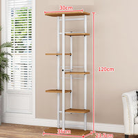 Garvee soporte para plantas de 7 niveles de metal, soporte para macetas para interior y exterior, 120x36x23.5cm, estantería para flores multicapa