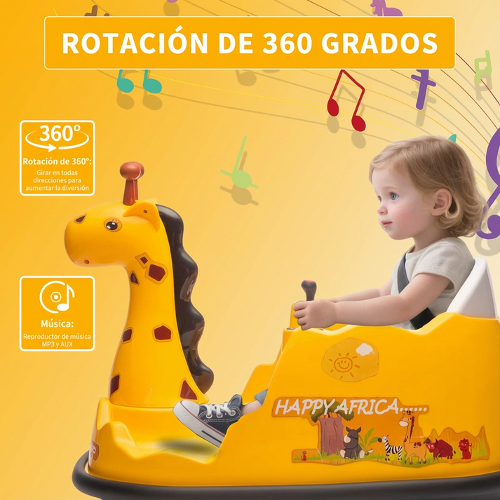 Coche de juguete con rotación de 360 grados para niños