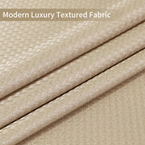 Garvee Cortina De Ducha De Tela Impermeable Con Tejido Waffle Para Baño Y Spa 72''x72'' Blanca