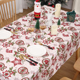 Garvee Mantel Navidad rectangular limpiable resistente aceite antiarrugas 132x229cm rojo - Verde