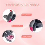 Garvee Set De 10 Muñecos De Dedo Para Niños, Animales Pequeños De Peluche, Juguete Educativo Para Juegos Y Aprendizaje, Multicolor