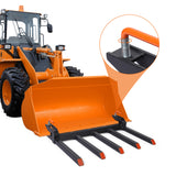 Garvee Horquillas para Escombros de 42" y 2500 lbs, Garras para Pala de Tractor y Cargadora, Implemento para Troncos y Limpieza de Fincas en Granjas y Obras