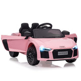 Garvee Coche Eléctrico 12V, Control Remoto, Suspensión, Música, LED, 3-6 años, Interior y Exterior, Rosa - Rosa