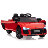 Garvee Coche Eléctrico 12V, Control Remoto, Suspensión, Música, LED, Seguridad, Batería Recargable, 3-6 años, Interior y Exterior, Rojo - Rojo