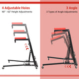 Garvee Creeper Automotriz Ajustable Estructura Plegable de Metal Resistente Ruedas Giratorias Uso para Taller y Garaje Capacidad 181kg Rojo y Negro - Rojo