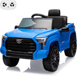 Garvee Coche Eléctrico 12V, LED, Motor Potente, Suspensión Robusta, 3-6 años, Interior y Exterior, Azul - Azul