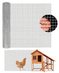 Garvee Malla de Alambre Soldada Acero Galvanizado 19 Gauge 1.3×1.3 cm Hexagonal 1.2×30 m Ataduras de Acero Segura para Cercas y Jardines Color Plata