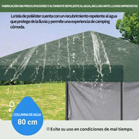 Garvee Carpa Pabellón de Jardín Plegable Pop-Up 2,2x2,2 m con Paredes Laterales Tela Oxford 150D Altura Ajustable 2,4 m Verde
