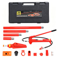 Garvee Gato Hidraulico Separador para Reparacion de Carroceria de Acero Resistente con Maletin, 20 Toneladas Rojo