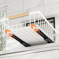 Garvee Organizador De Gabinete Extraíble Cajón Deslizante Resistente Para Cocina Y Despensa Plegable Negro