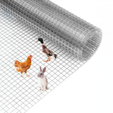 Garvee Malla Metálica 0.9 x 15 m - Alambre Galvanizado Resistente Anticorrosiva Para Cercas Y Gallineros - Plata