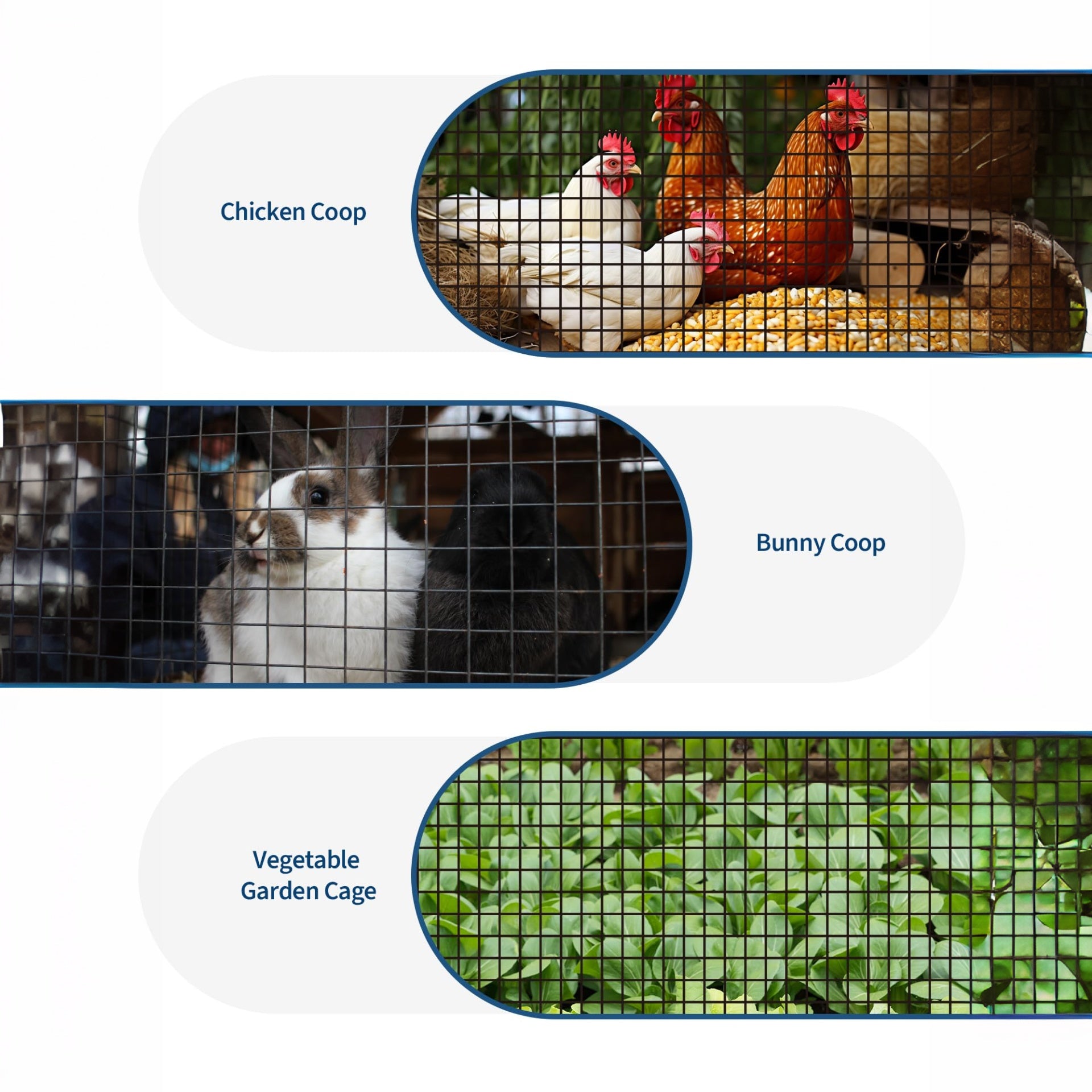 Garvee Malla De Alambre Recubierta De Vinilo Negra 0.9 x 15 m 19 Calibre Para Gallineros Y Jardines