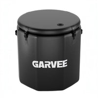 Garvee Bañera de Hielo Inflable para Atletas 704 Litros 100x90 cm Terapia de Inmersión en Frío con Tapa Aislante Negro