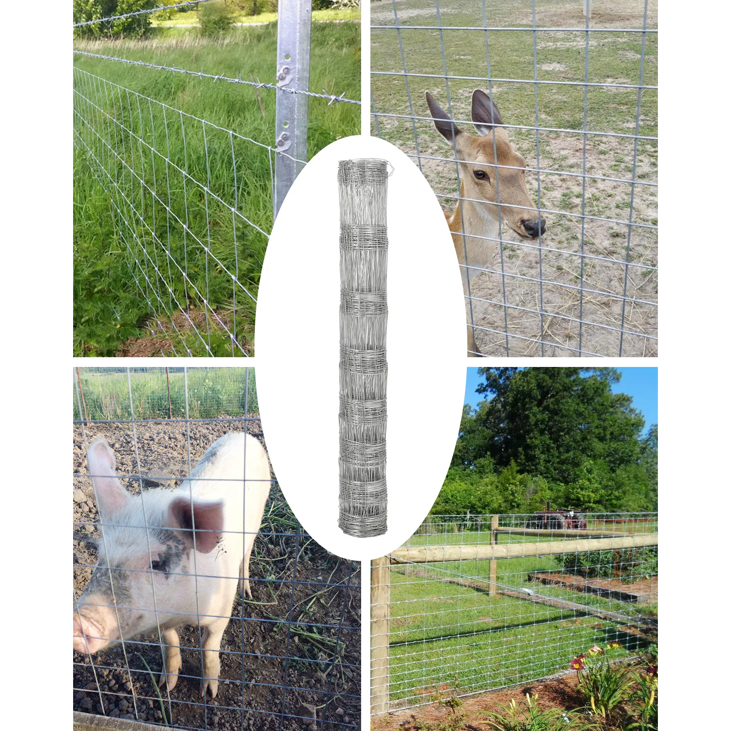 Garvee Valla para Ganado 1.2x50m en Acero Galvanizado Calibre 14 de Alta Resistencia