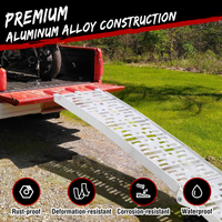 Garvee Rampa de Aluminio Plegable 226 cm para Motocicletas y ATV Carga Máxima 340 kg con Correas de Seguridad para Camionetas y Remolques