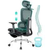 Garvee Silla de Oficina Ergonómica de Malla: Soporte Lumbar Ajustable, Transpirable y Robusta. Ideal para Teletrabajo y Despacho Profesional en Casa