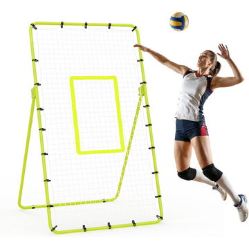 Garvee Red de Rebote para Voleibol 213x122cm, Rebotador Ajustable para Entrenamiento Profesional en Jardín y Exterior