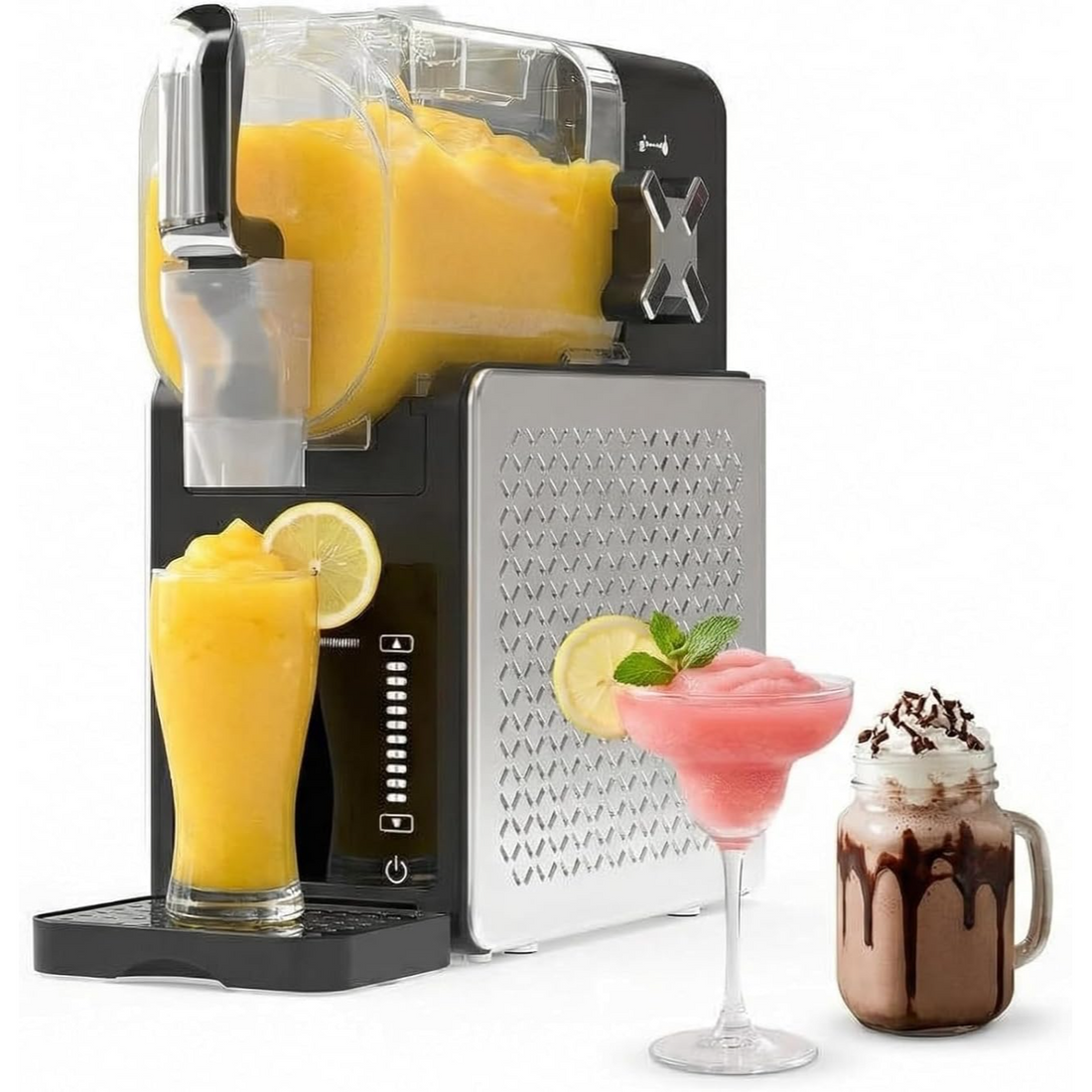 Garvee Máquina de Granizados y Sorbete 1,9L - Granizadora Doméstica Profesional de 5 Programas para Cocina, Fiestas y Cócteles - Preparación Rápida RapidChill
