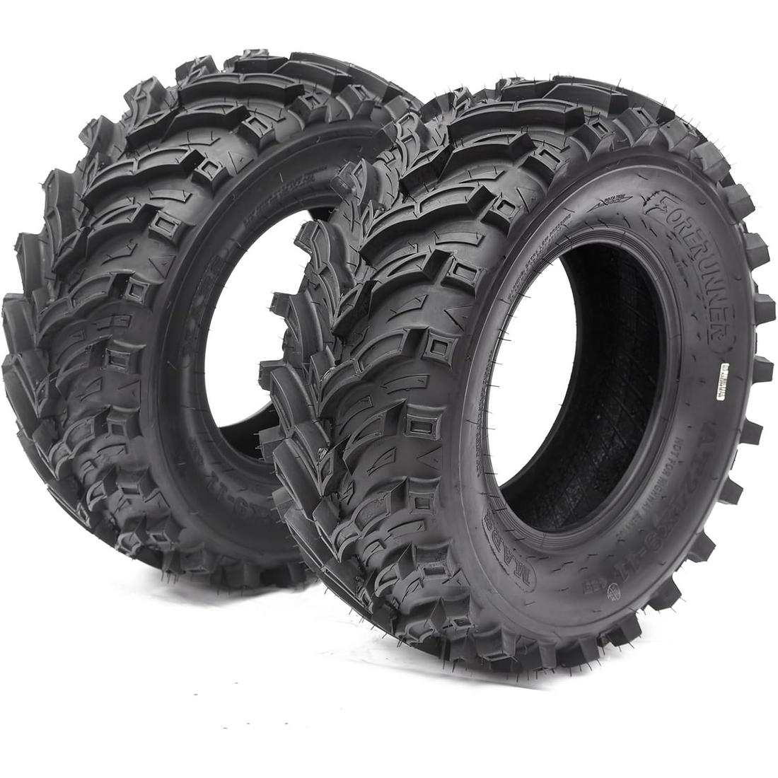 Garvee Pack 2 Neumáticos ATV/UTV 24x9-11, Todoterreno de 6 Capas para Barro y Arena, Alta Tracción y Durabilidad para Quad y Vehículos Agrícolas