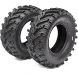 Garvee Pack 2 Neumáticos ATV/UTV 24x9-11, Todoterreno de 6 Capas para Barro y Arena, Alta Tracción y Durabilidad para Quad y Vehículos Agrícolas - Negro