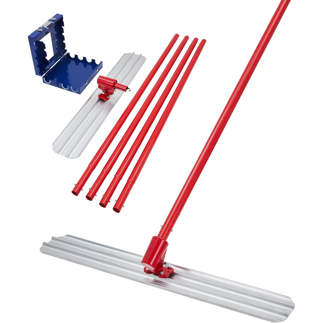 Garvee Llana de Hormigón 122cm, Fratasadora Profesional de Aluminio y Magnesio para Pavimentos y Acabado de Cemento, Herramienta de Construcción Duradera