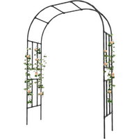Garvee Arco de Jardín de Lujo, Pérgola Metálica de Acero Reforzado para Plantas Trepadoras, Soporte Decorativo para Bodas y Eventos