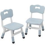 Garvee Set De 2 Sillas Para Niños En Plástico, Altura Ajustable 3 Niveles, Antideslizantes, Diseño Ergonómico, Ligero Y Apilable Para Casa Y Escuela