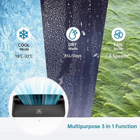 Garvee Aire Acondicionado Portátil 12000 BTU 3 en 1 Enfriador Deshumidificador y Ventilador con Kit de Ventana Temporizador 24H y Mando a Distancia Tapa Negra
