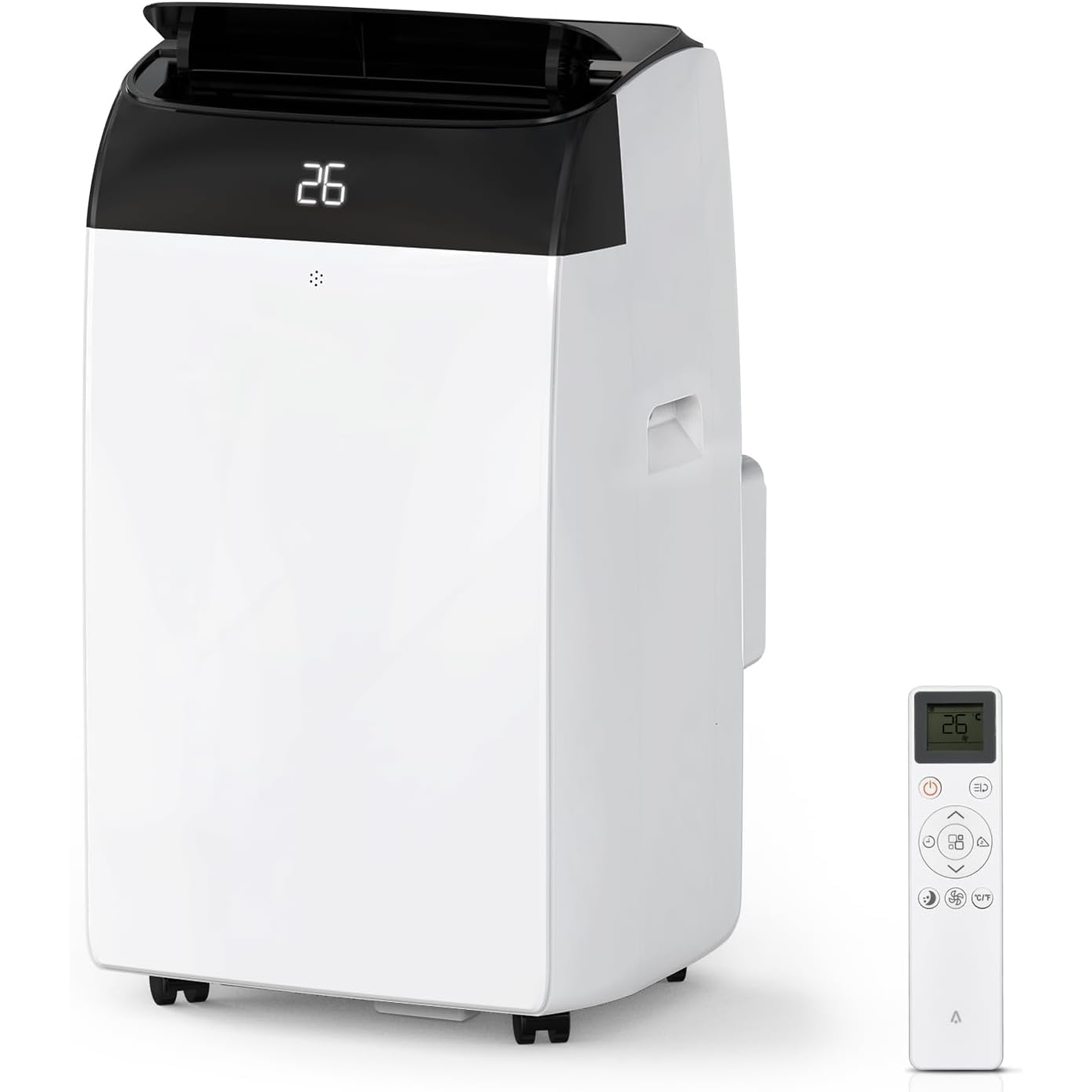 Garvee Aire Acondicionado Portátil 10000 BTU Enfriador 3 en 1 con Deshumidificador y Ventilador Pantalla LED Temporizador 24h y Mando a Distancia para 42m²