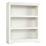 Garvee Estantería Abierta de MDF con 3 Estantes y Diseño Antivuelco para Entusiastas del Orden en Sala o Dormitorio 80cm Blanco Cálido Texturizado - Blanco Cálido Relieve
