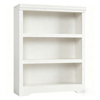 Garvee Estantería Abierta de MDF con 3 Estantes y Diseño Antivuelco para Entusiastas del Orden en Sala o Dormitorio 80cm Blanco Cálido Texturizado