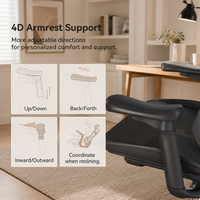 Garvee Silla De Oficina Ergonómica  Con Soporte Lumbar Dinámico, Reposabrazos 3D Ajustables, Malla Transpirable, Base De Aluminio Para Oficina En Casa