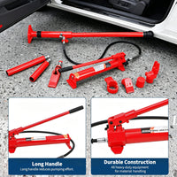 Garvee Gato Hidraulico Separador para Reparacion de Carroceria de Acero Resistente con Maletin, 20 Toneladas Rojo