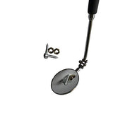 Garvee Espejo de Inspección Telespópico 5 cm con Mango Extensible 50 cm Antideslizante Vidrio Resistente Rotación 360° para Mecánicos e Inspectores