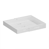 Garvee Organizador de armario de cocina con cajón telescópico extensible Garvee, color blanco, 34-50 An x 43 F x 5 Al cm - Blanco