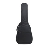 Garvee Funda para Guitarra Folk de 104.14cm, Poliéster Resistente, Acolchada y Impermeable, Mochila con Bolsillos Laterales, Gran Capacidad, para Viajes y Conciertos, Negro - Negro
