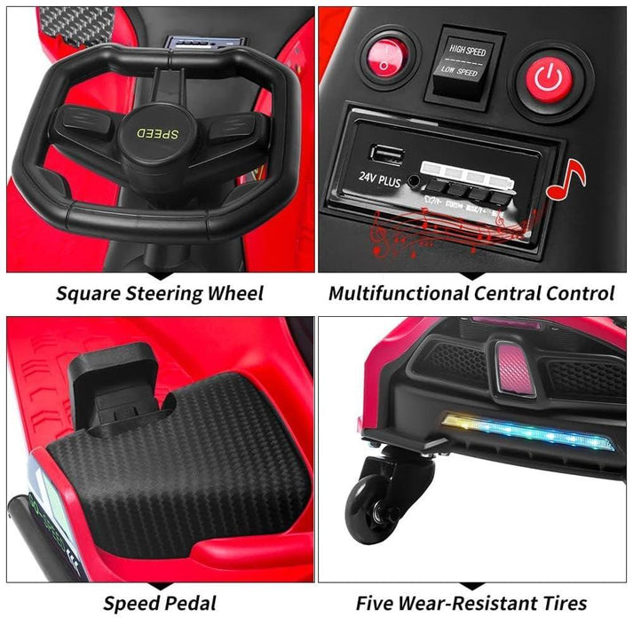 Coche con funciones de entretenimiento