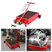 Garvee Tanque de Drenaje de Aceite Eléctrico de 20 Galones de Acero y Plástico 110V, Tanque de Hierro con Mango Plegable y Ruedas Giratorias, Duradero y Fácil de Usar para Coches y Camiones