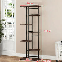 Garvee Soporte para plantas Garvee de madera y metal, esquina, de varios niveles, para interior y exterior, balcón, jardín, sala de estar, duradero, elegante y que ahorra espacio