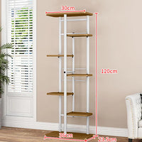 Garvee soporte para plantas de 7 niveles de metal, soporte para macetas para interior y exterior, 120x36x23.5cm, estantería para flores multicapa