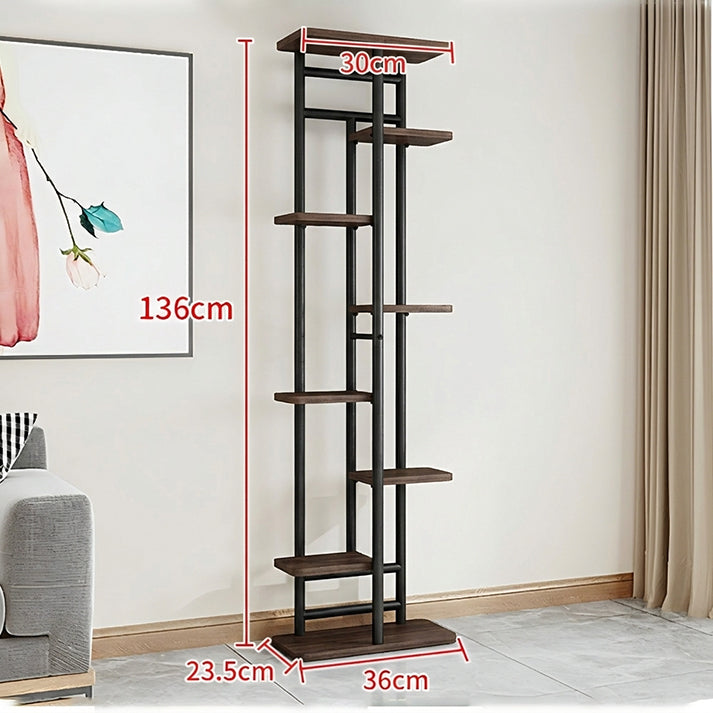 Garvee Estantería Para Plantas 8 Niveles Metal Y Madera Soporte Resistente Antideslizante Jardín Y Balcón Minimalista