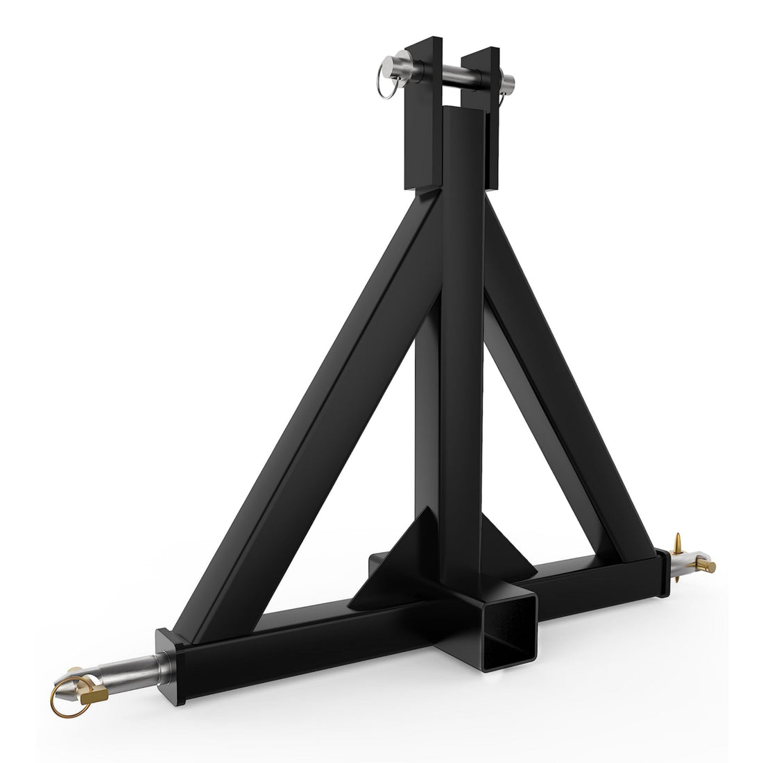 Garvee Receptor de Remolque de 3 Puntos de Acero Q235 con Bocca de 5 cm para Tractores Categoría 1, Pin de Levantamiento CAT 1, Ideal para Uso Industrial y de Construcción Negro