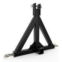 Garvee Receptor de Remolque de 3 Puntos de Acero Q235 con Bocca de 5 cm para Tractores Categoría 1, Pin de Levantamiento CAT 1, Ideal para Uso Industrial y de Construcción Negro