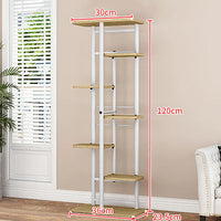 Garvee Soporte para plantas Garvee de madera y metal, multi-nivel para esquina, interior y exterior, balcón, jardín, sala de estar, ahorro de espacio, resistente, diseño elegante