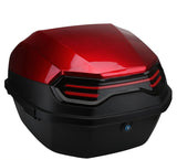 Garvee Heckbox Universal para e-Scooter y Motorrad, Gran Capacidad, Resistente ABS+PP, Uso Urbano, Impermeable, Montaje Estable - Rojo