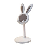 Garvee Soporte De Móvil Con Diseño De Conejo Ajustable Altura Y Ángulo Base Estable Aluminio Blanco - Blanco