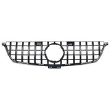 Garvee Rejilla Delantera Doble Lamas para ML W166 2011-2015, ABS Resistente, Negro Brillante, Protección Radiador, Estilo Deportivo