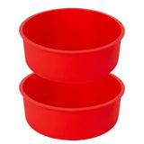 Garvee Molde para Pastel de Silicona 2 Piezas Antiadherente 15 cm para Freidora de Aire Resistente al Calor