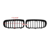 Garvee Parrilla Delantera ABS Para BMW Serie 3 F30 F31 F35 2012-2019, Negro Brillante, Rejilla De Ventilación Frontal