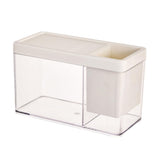 Garvee Kit De Acuario Pequeño Con Diseño De Agujeros Respirables, Bordes Suaves, Gran Apertura, Color Crema Para Oficina Y Sala - Color Crema